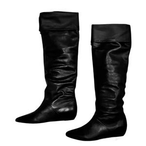 Pour La Victoire Black Over the Knee Boots